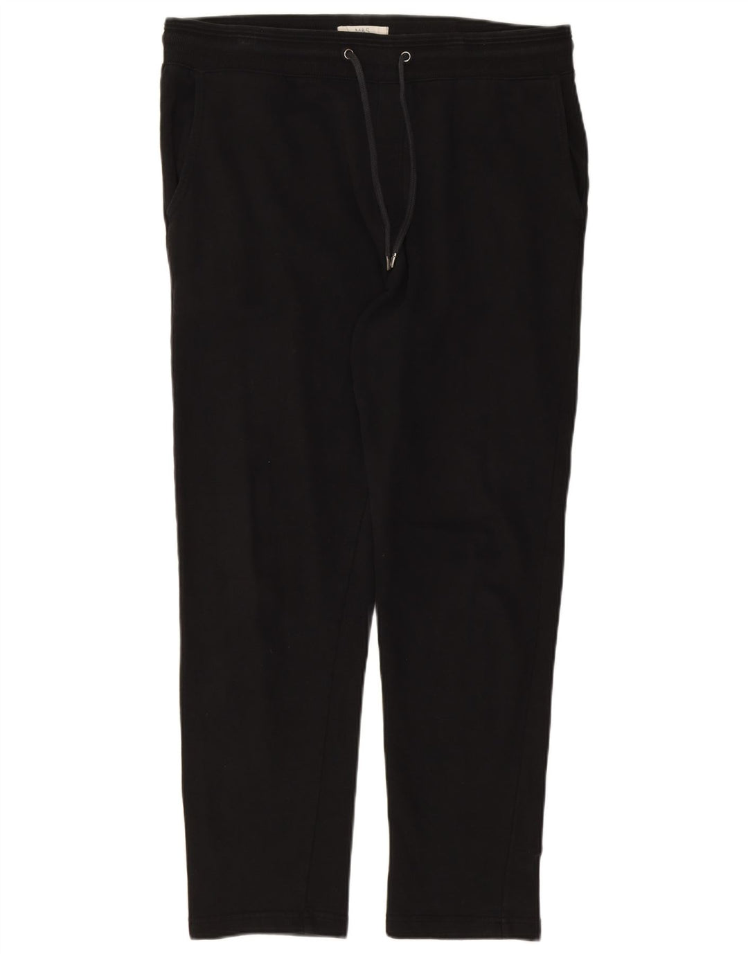 Calça de treino feminina MARKS & SPENCER UK 14 grande algodão preto
