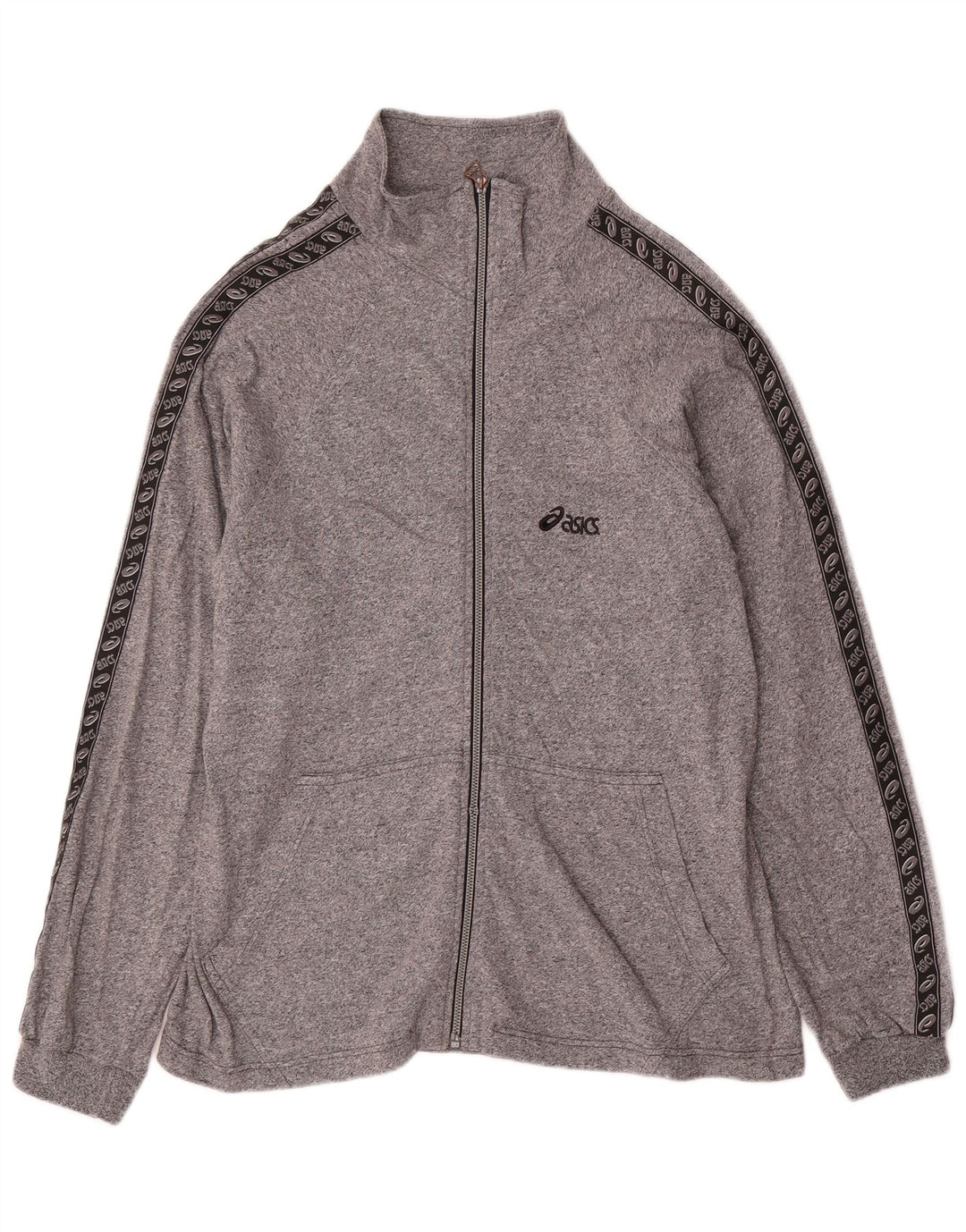 Jaqueta Asics Masculina Graphic Tracksuit XL Cinza Flecked Algodão