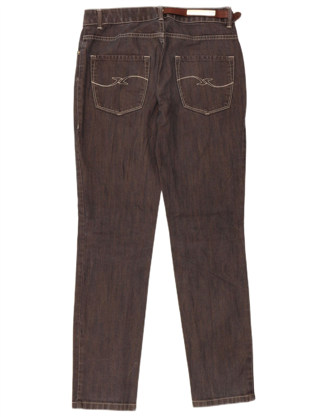Trussardi Jeans Slim Feminino W25 L30 Algodão Marrom