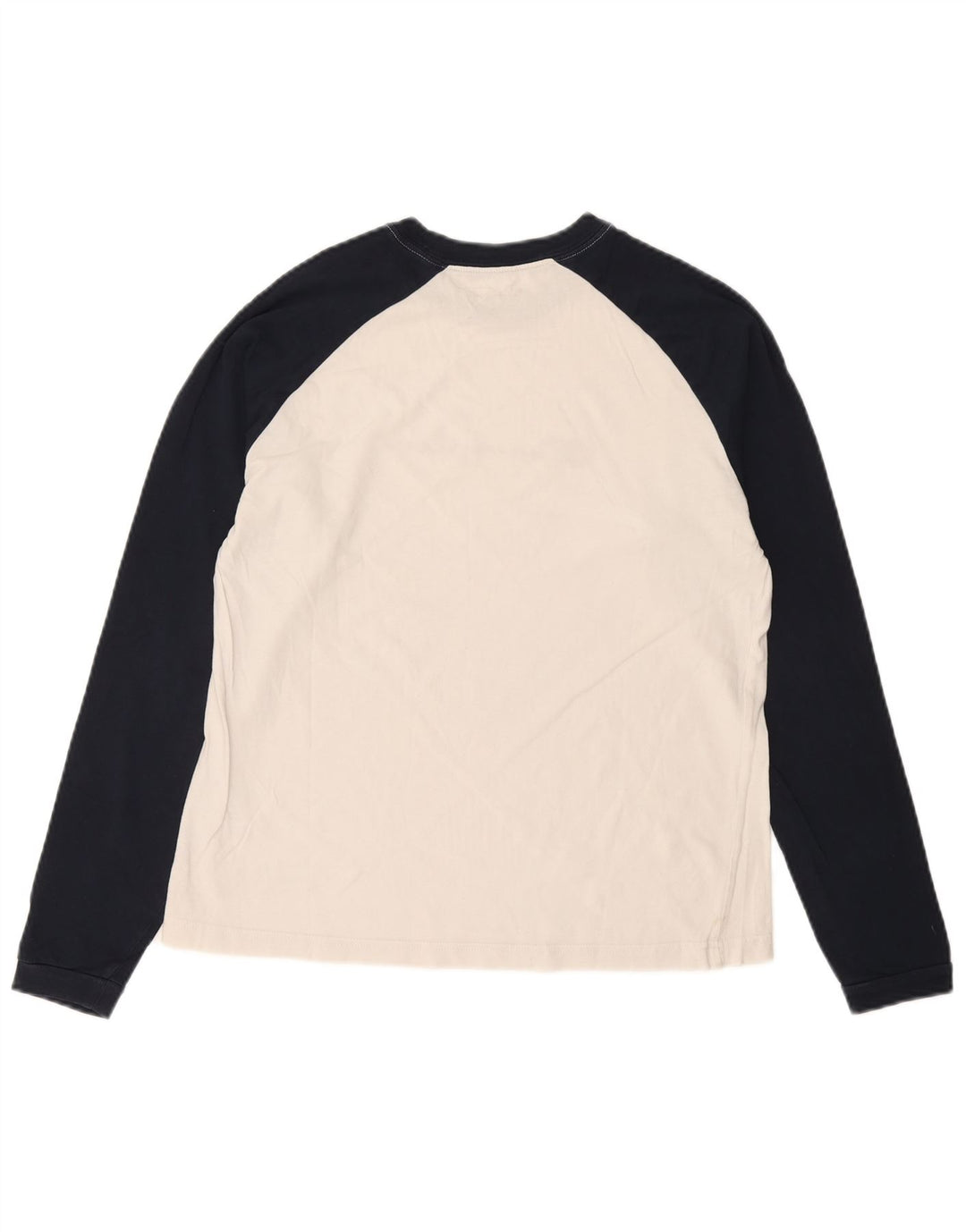 Campeão masculino Heritage Graphic Top manga comprida médio branco colorblock