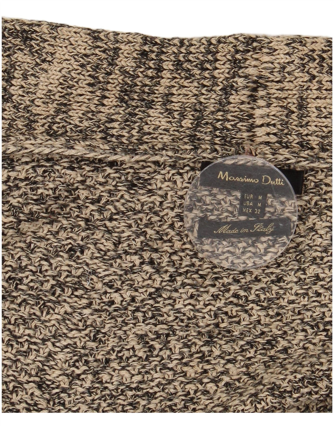 Massimo Dutti Poncho Jumper feminino UK 14 cinza médio manchado