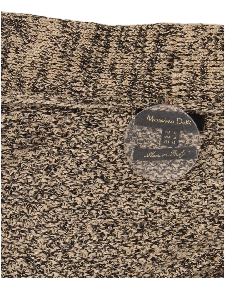 Massimo Dutti Poncho Jumper feminino UK 14 cinza médio manchado