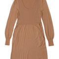 Vestido jumper feminino Marks & Spencer Reino Unido 14 viscose bege médio