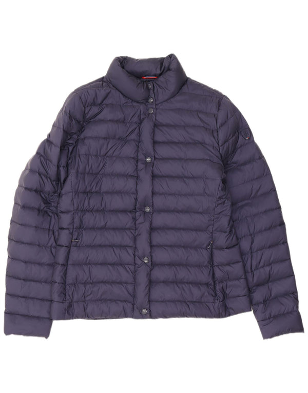 Jaqueta acolchoada feminina Tommy Hilfiger Reino Unido 16 grande azul marinho nylon