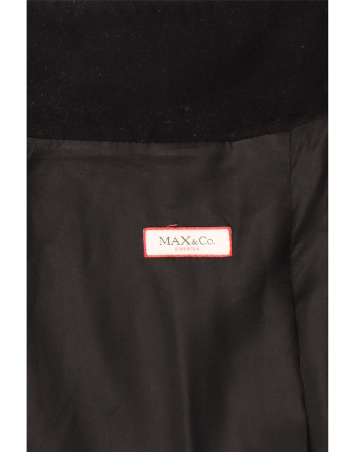 Sobretudo feminino Max & Co. UK 6 XS lã preta