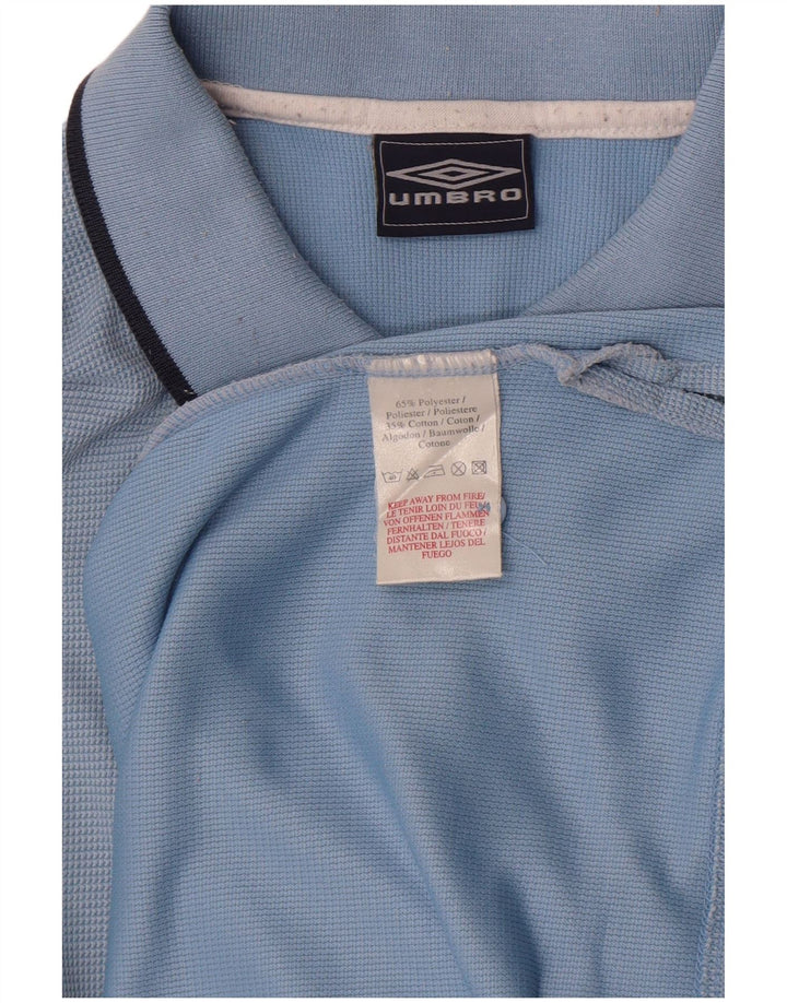 Camisa Polo Masculina Umbro Médio Azul Poliéster
