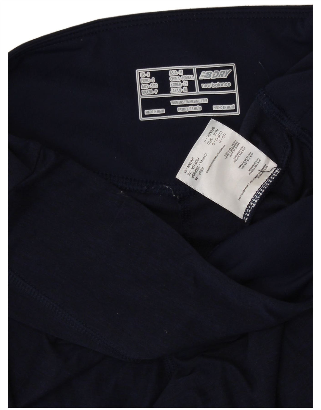 Leggings femininos NEW BALANCE UK 8 poliéster azul marinho pequeno