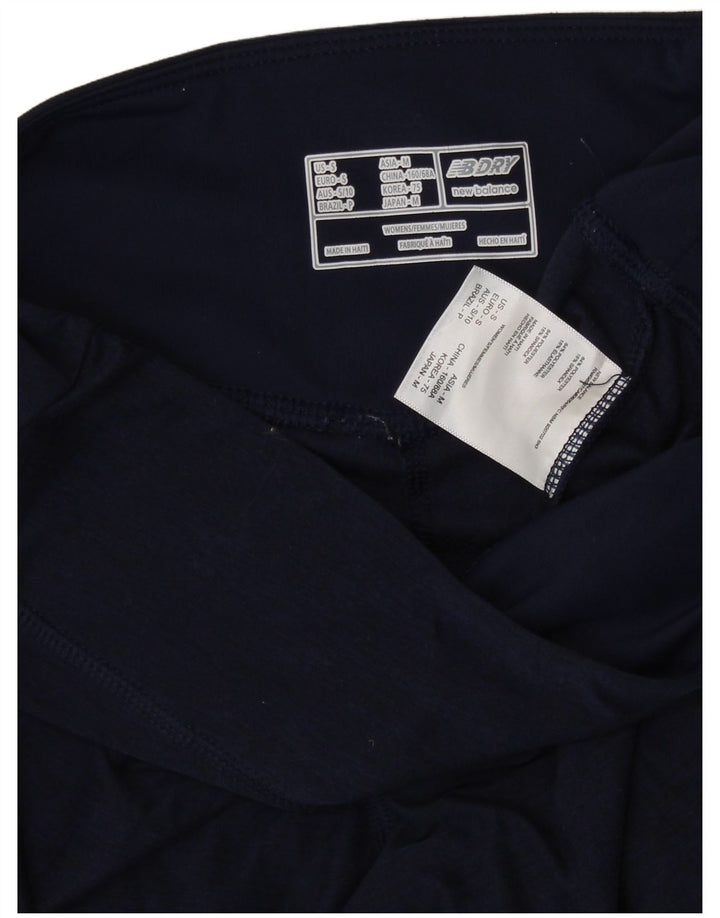 Leggings femininos NEW BALANCE UK 8 poliéster azul marinho pequeno