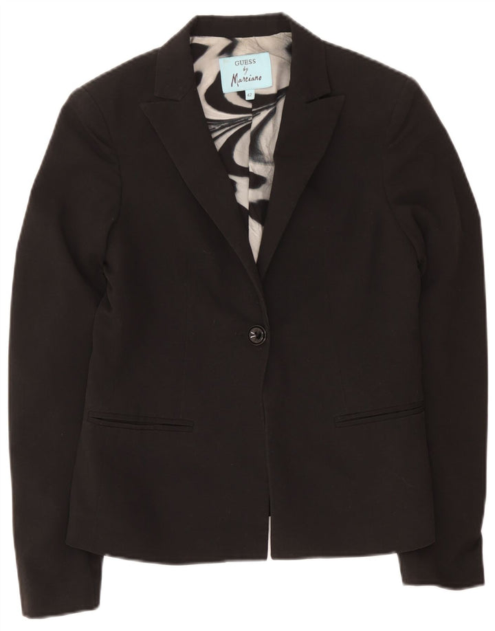 Jaqueta blazer feminina Guess By Marciano com 1 botão IT 42 médio preto