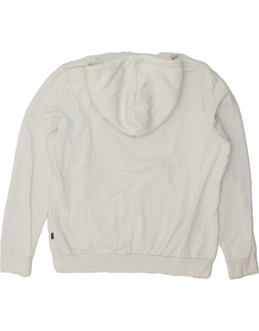 PUMA Womens Graphic Hoodie Jumper UK 18 XL White Cotton Vintage Puma and Second-Hand Puma from Messina Hembry 