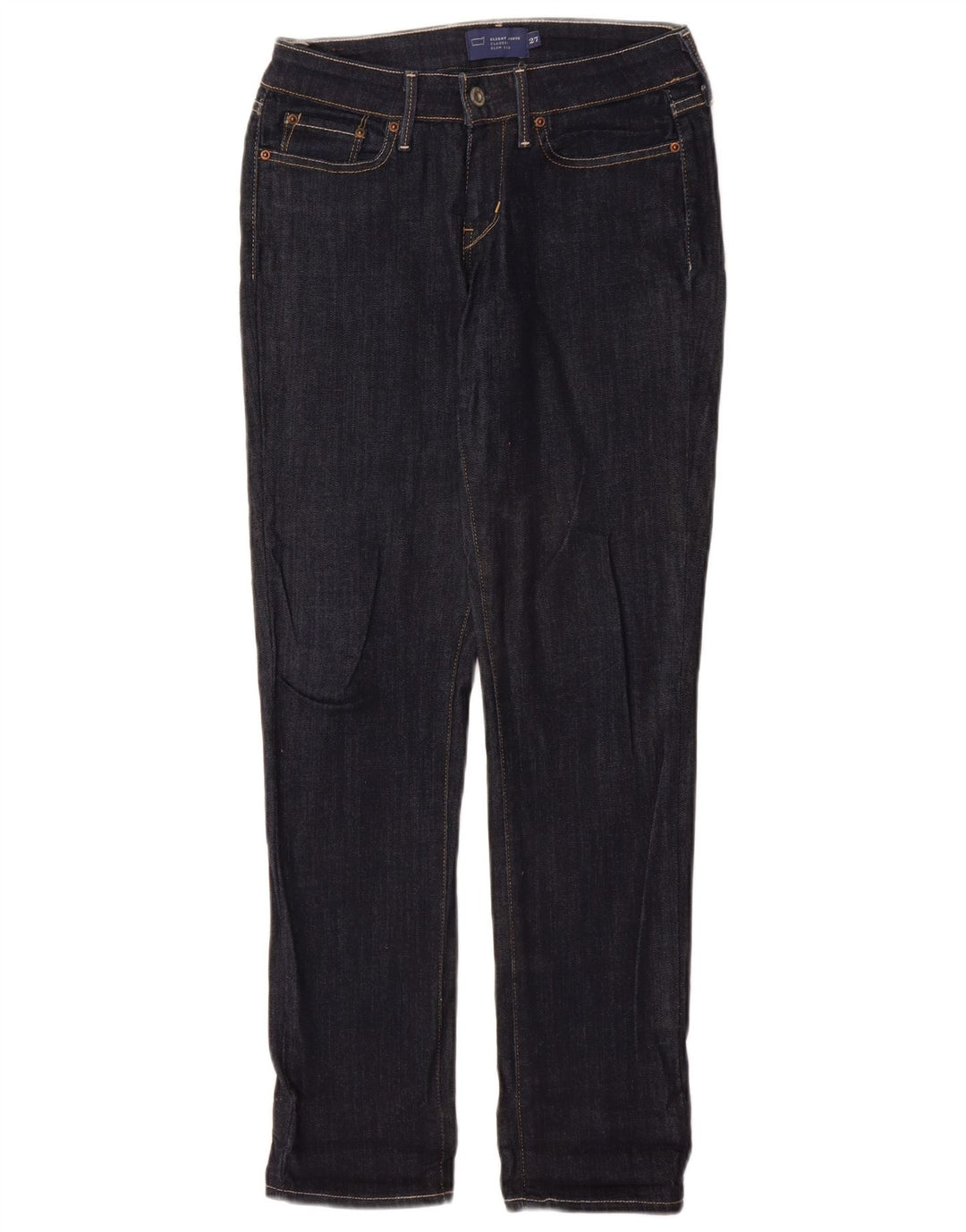 Calça jeans feminina Levi's Slight Curve Slim W27 L31 azul marinho algodão