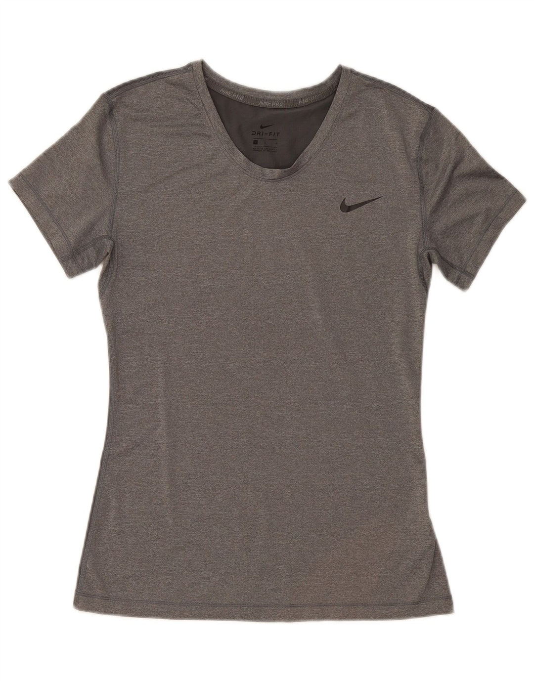 Camiseta Nike Feminina Dri Fit Top UK 14 Grande Cinza Poliéster