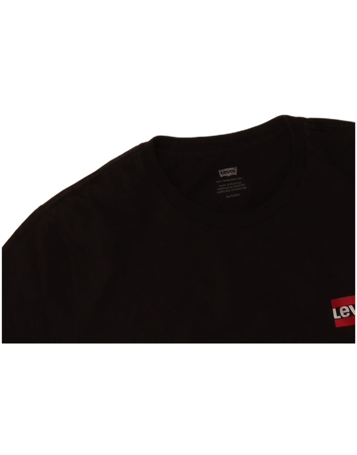 Camiseta masculina LEVI'S Top XL algodão preto