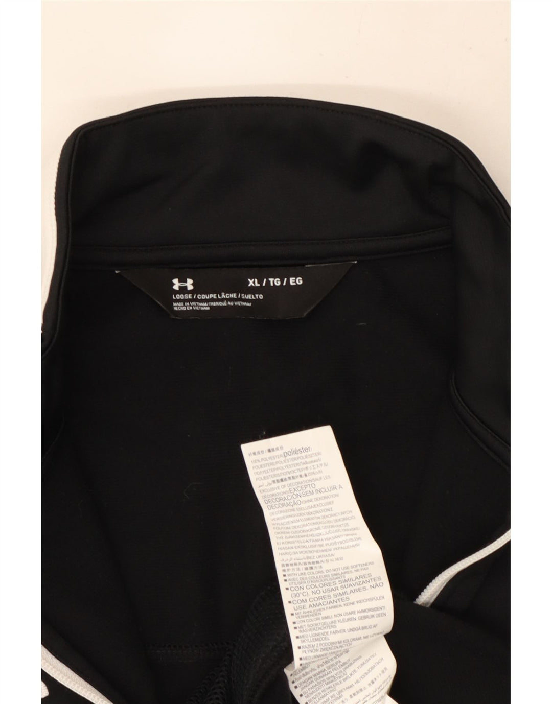 Under Armour Mens Treino Top Jacket XL Preto Colourblock Poliéster