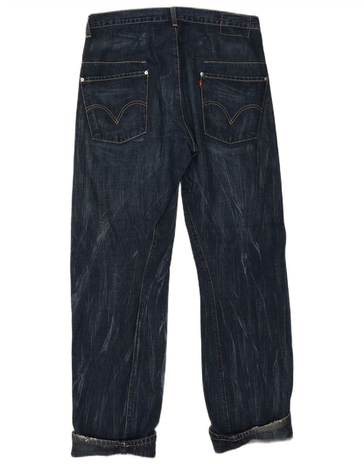 Calça jeans reta masculina Levi's W36 L32 azul marinho