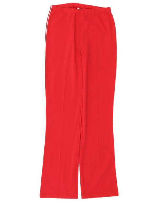 Calça de treino feminina Reebok UK 12 médio vermelho nylon