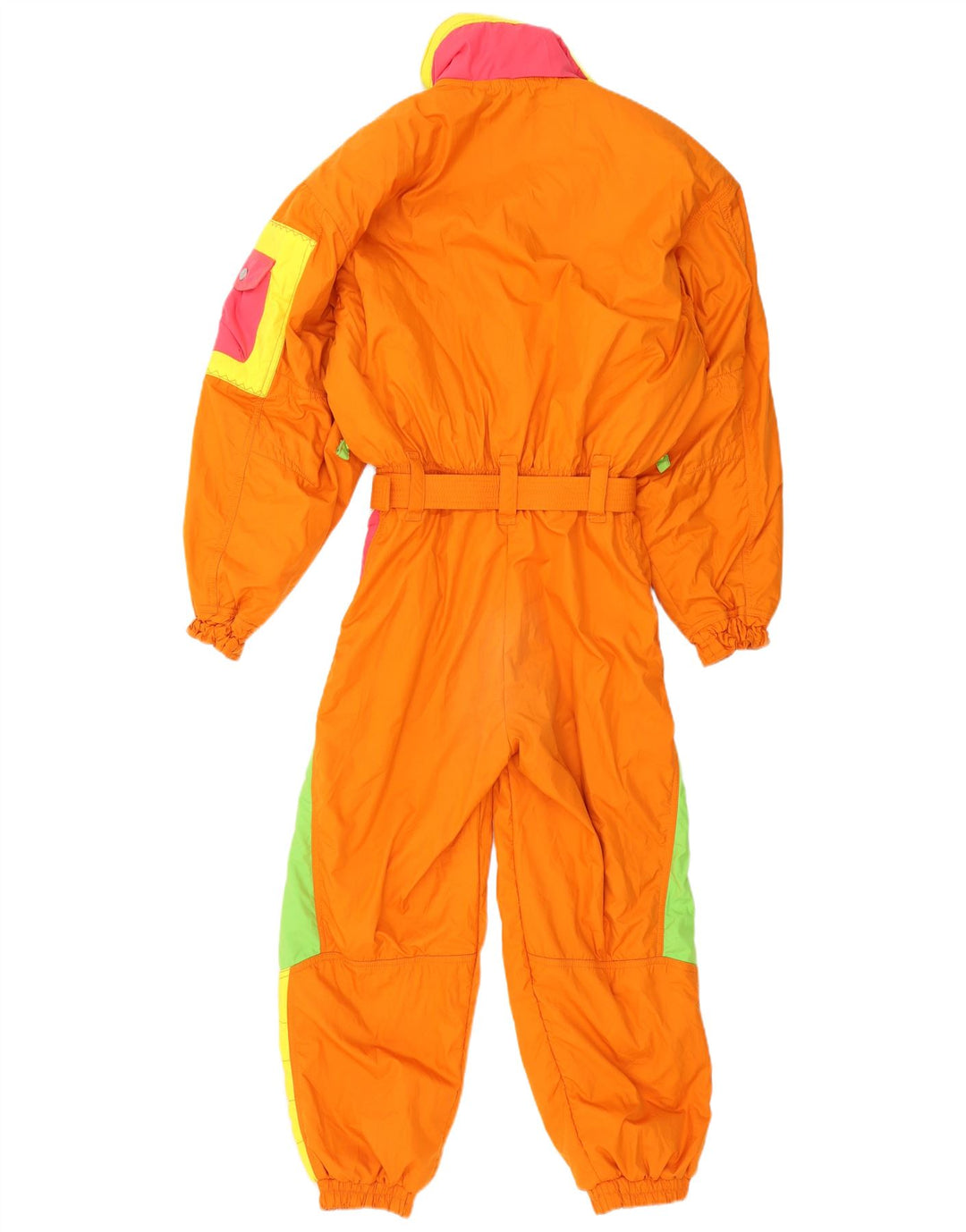 Macacão de esqui feminino grande Ellesse IT 40 Small Orange Colourblock