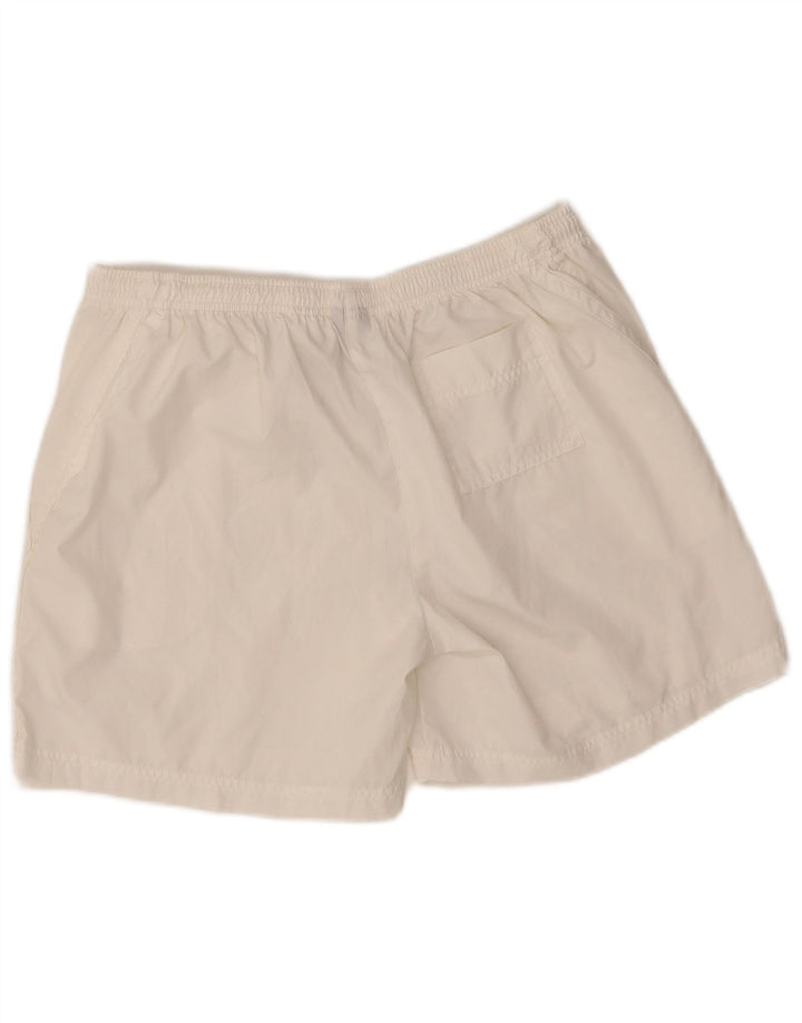Shorts esportivos femininos Nike UK 14/16 grande poliéster branco