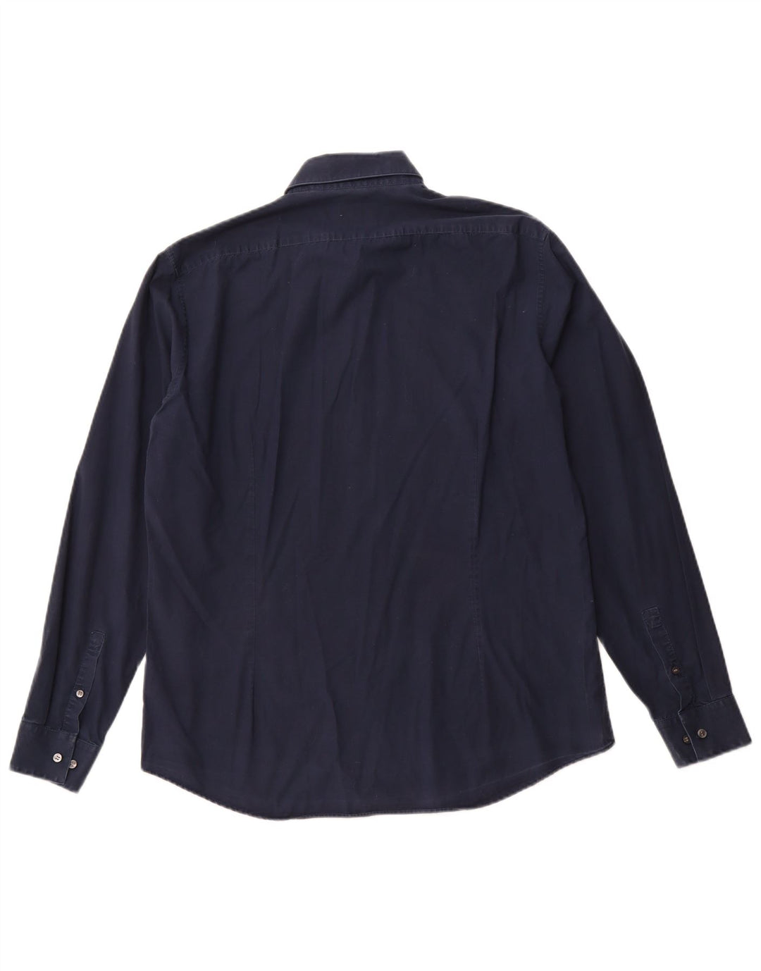 Camisa masculina CALVIN KLEIN Slim Fit tamanho 16 1/2 grande algodão azul marinho