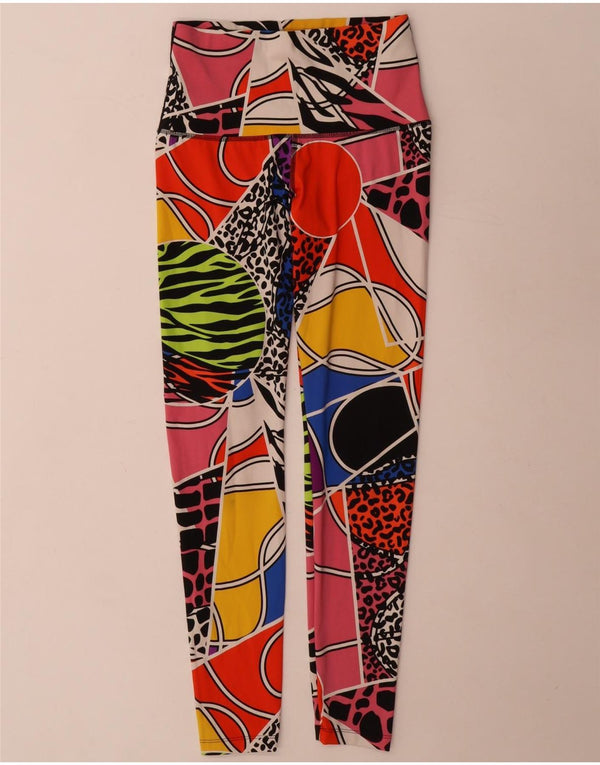 Leggings Adidas Aeroready Femininas UK 8/10 Pequenas Multicoloridas