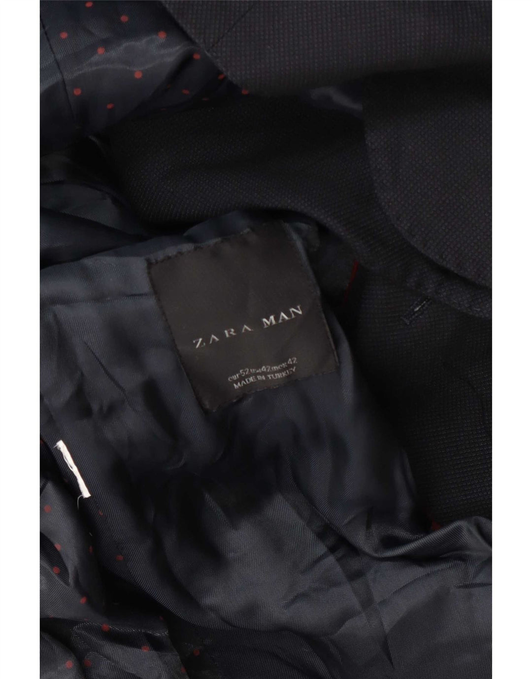 Jaqueta blazer masculina Zara com 2 botões UE 52 grande azul marinho
