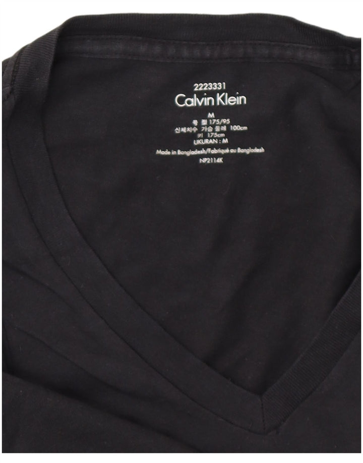 Camiseta masculina CALVIN KLEIN Top médio preto