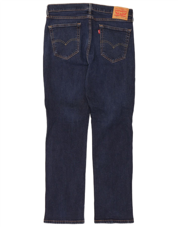 Levi's Masculino 514 Straight Jeans W36 L32 Azul Marinho Algodão