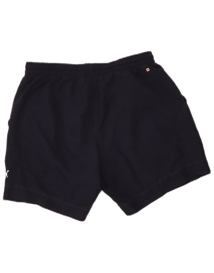 Shorts esportivos masculinos Puma médio azul marinho