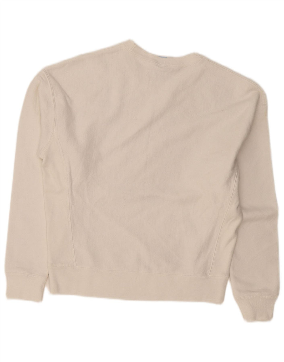 Champion moletom feminino jumper UK 14 médio algodão branco