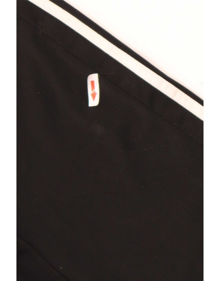 Calça de treino feminina Adidas UK 8/10 pequena poliéster preta