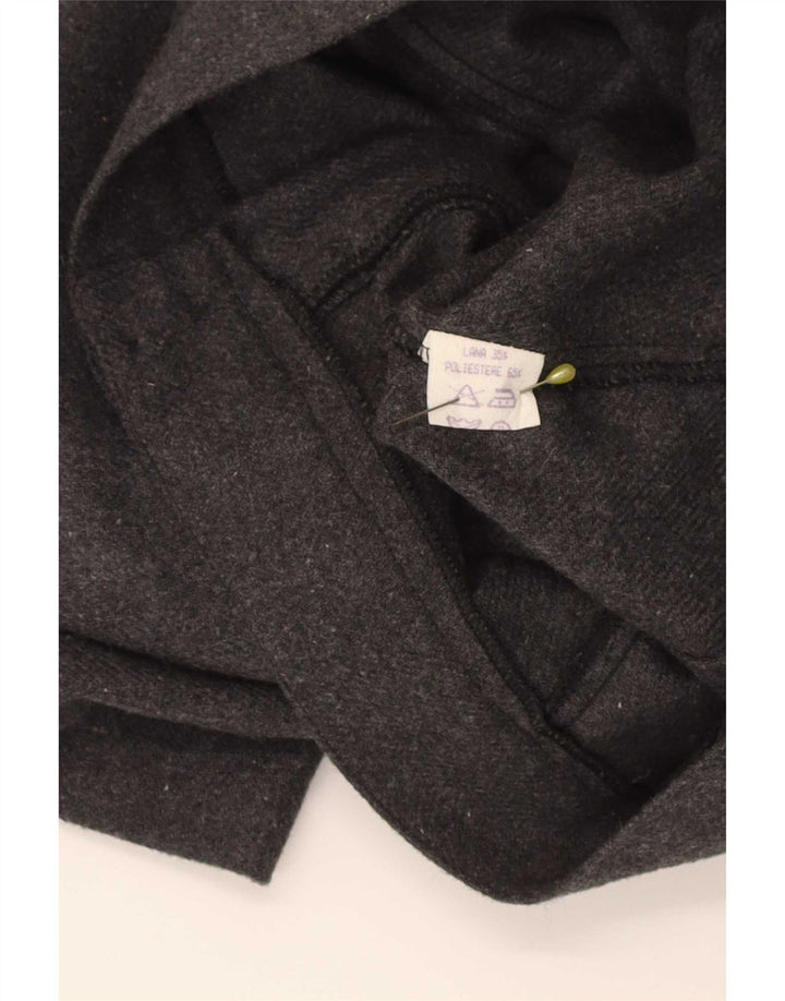 Shorts casuais femininos vintage grande poliéster cinza W30