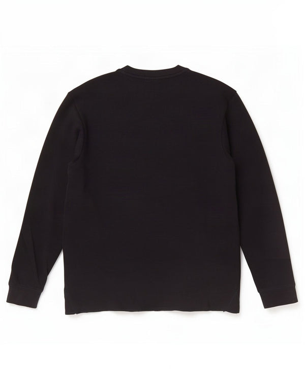 Zara Top masculino manga comprida médio algodão preto