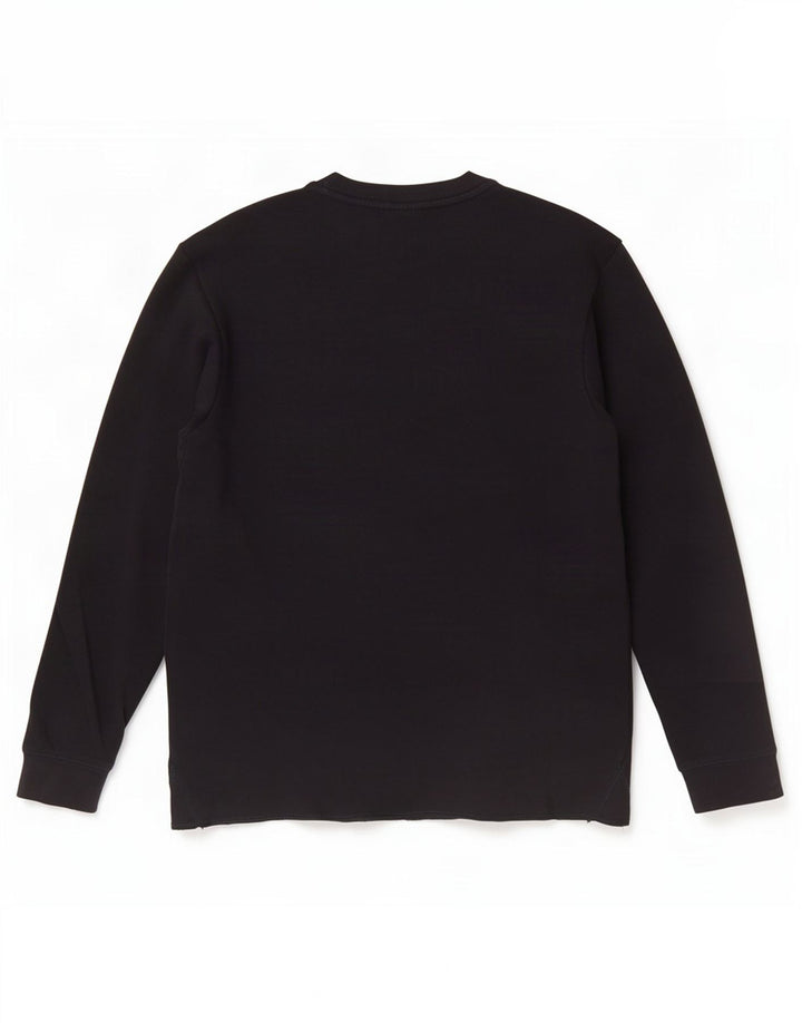 Zara Top masculino manga comprida médio algodão preto