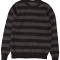 Suéter masculino Marks & Spencer Autograph com zíper e gola listrada preta média