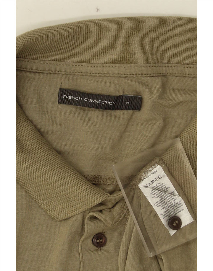Camisa polo masculina French Connection XL algodão cáqui