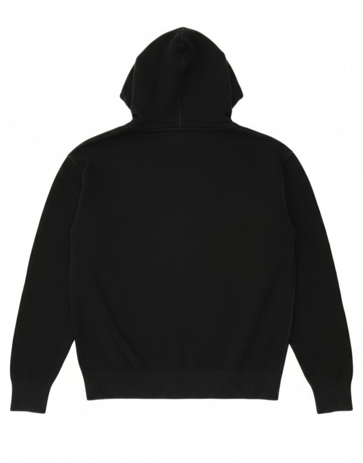 Suéter masculino com capuz GAS pequeno algodão preto