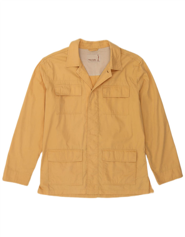 PETER COFOX Mens Utility Jacket UK 40 Large Yellow