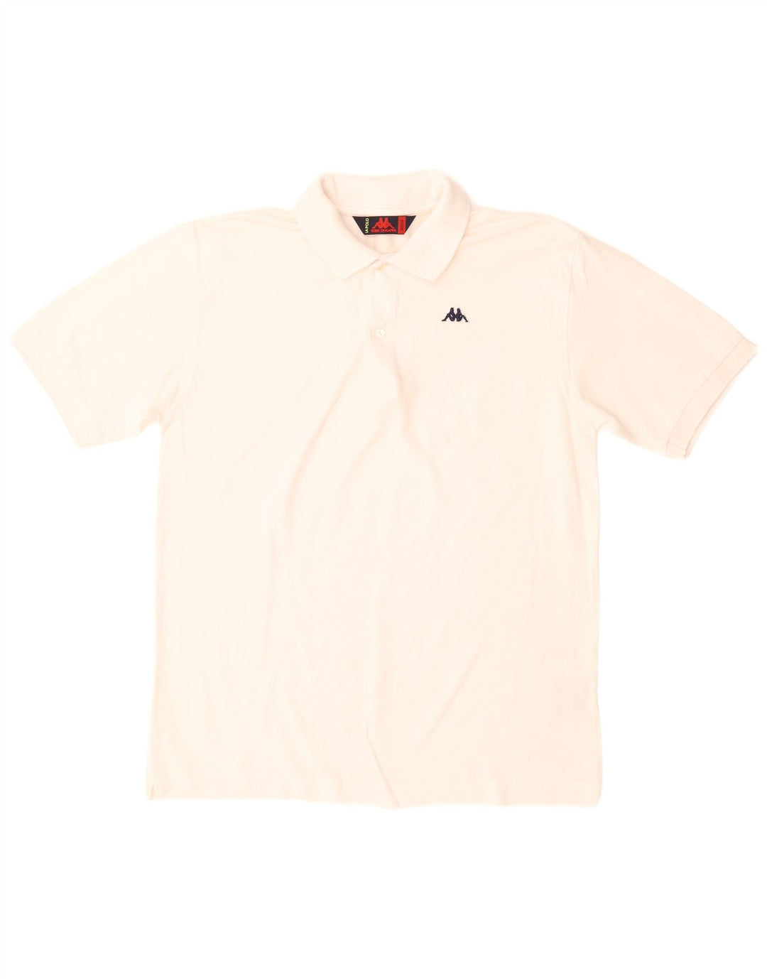 Camisa polo masculina Kappa médio algodão branco