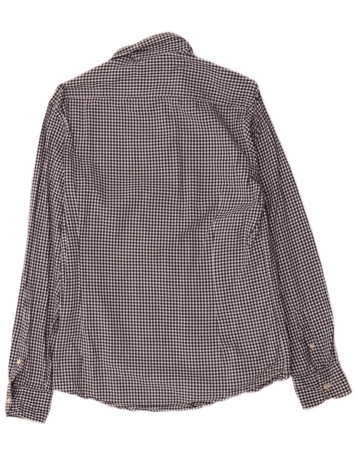 Camisa masculina MASSIMO DUTTI grande azul marinho guingão