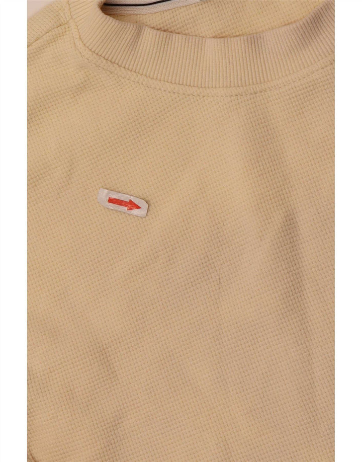 Calvin Klein Mens Top Manga Longa XL Algodão Bege