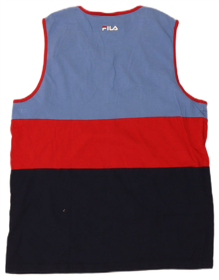 FILA Colete Masculino Top 15-16 Anos Colorblock Multicolorido