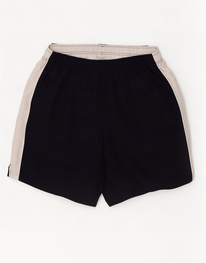 Shorts esportivos masculinos Puma médio azul marinho colorblock poliéster