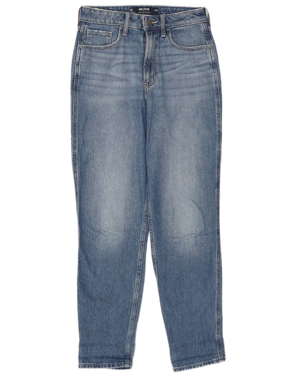 Hollister Womens Mom Jean High Rise Tapered Jeans W25 L28 Blue Cotton