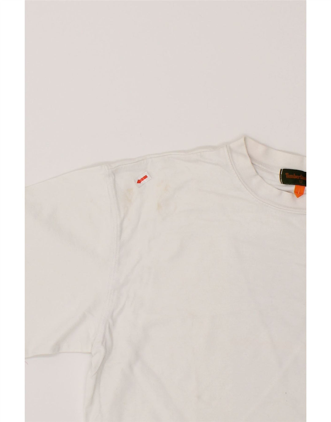 TIMBERLAND Boys Graphic T-Shirt Top 11-12 Years White Cotton Vintage Timberland and Second-Hand Timberland from Messina Hembry 