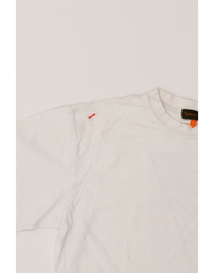 TIMBERLAND Boys Graphic T-Shirt Top 11-12 Years White Cotton Vintage Timberland and Second-Hand Timberland from Messina Hembry 