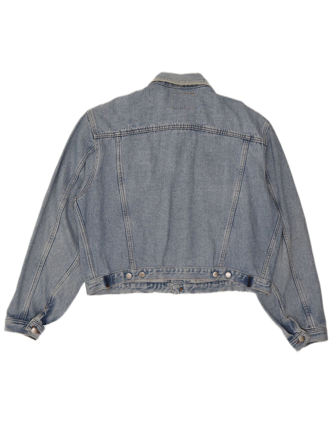Jaqueta jeans feminina El Charro de grandes dimensões Reino Unido 18 XL azul algodão