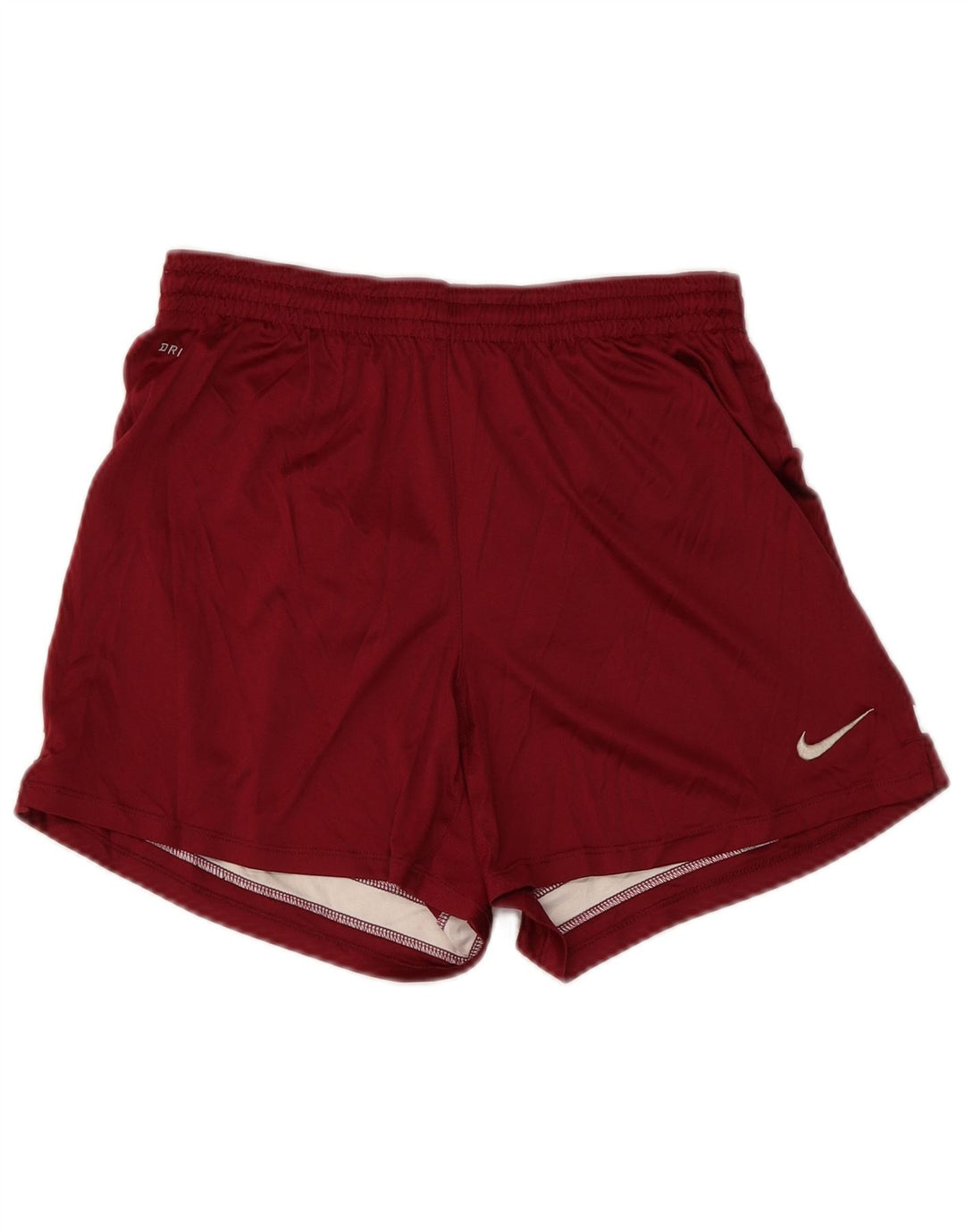 Shorts esportivos femininos NIKE Dri Fit UK 10 pequeno marrom poliéster