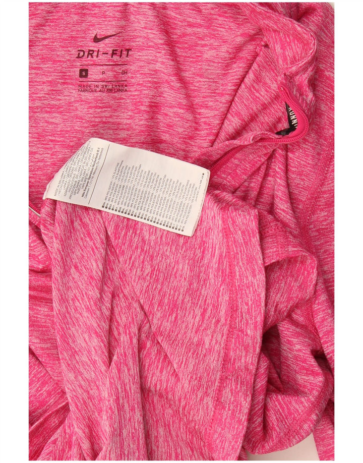 Pulôver feminino Nike com zíper e gola em poliéster