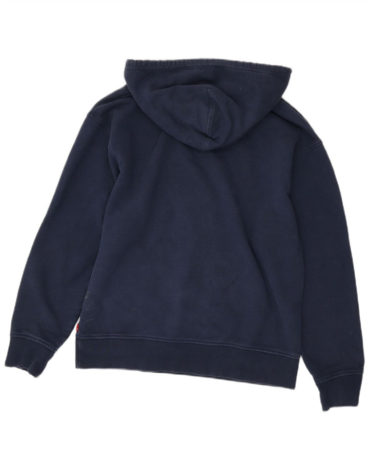 Moletom com capuz estampado relaxado masculino Levi's médio algodão azul marinho