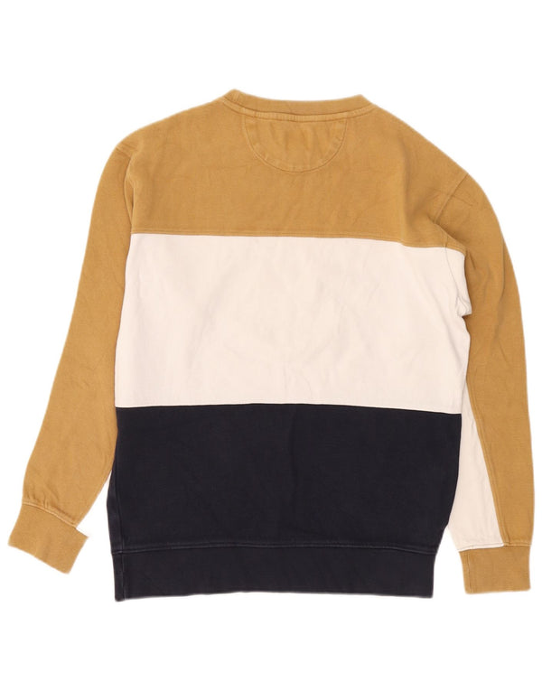 Zara Moletom Masculino Jumper Médio Multicolorido Colorblock Algodão